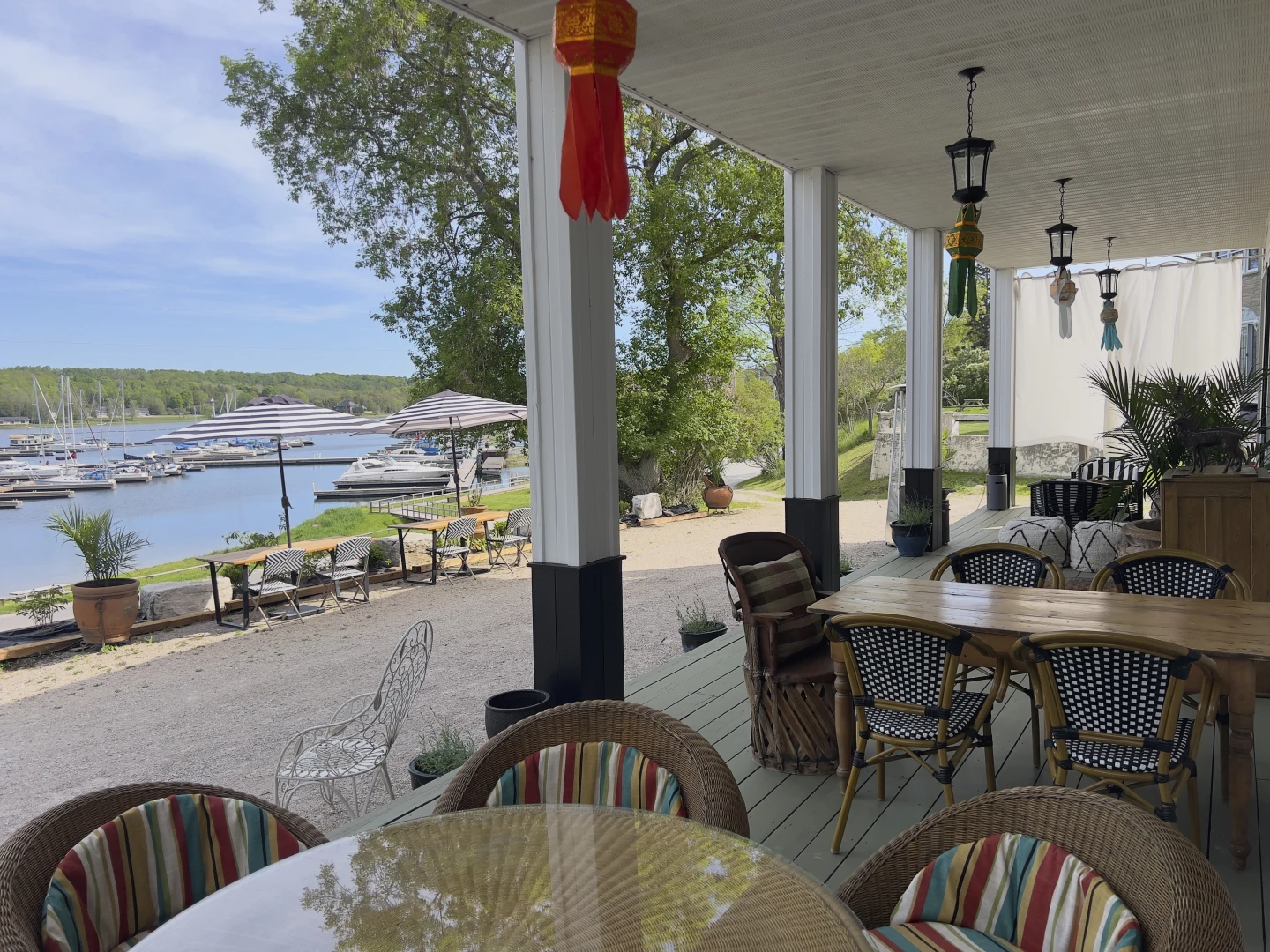 Veranda overlooking Gore Bay